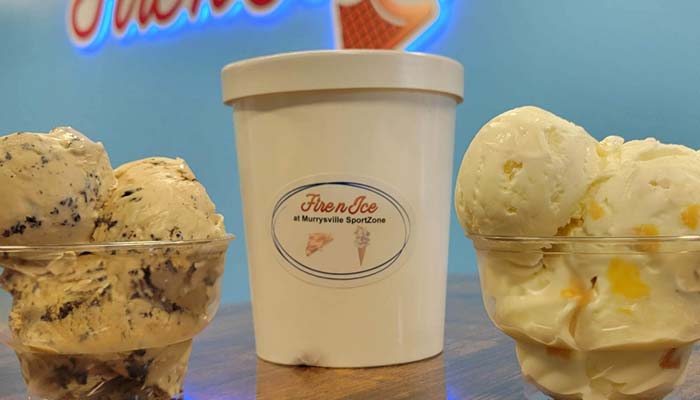 Fire n Ice Happy Valley ice cream available for take-home by the pint or quart.