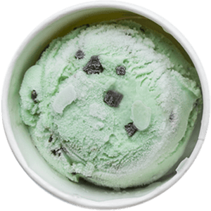 Fire n Ice hand-scooped mint ice cream. Click here to discover this week's flavor of the week.